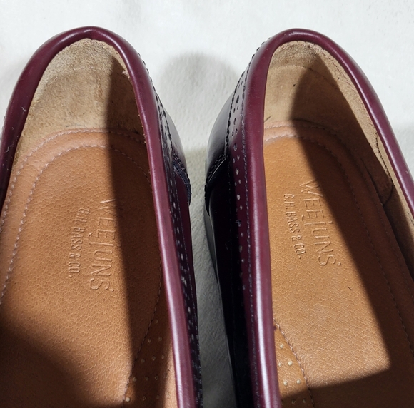 Weejuns G.H. Bass & Co. Stylish Burgundy Tassel Loafers for Mens Size 8.5 - Picture 7 of 11